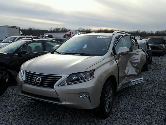 2T2ZK1BA7FC184456 - 2015 LEXUS RX 350 TAN photo 2