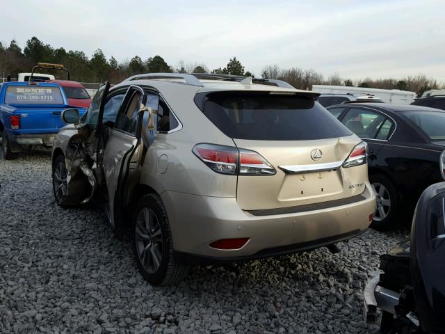 2T2ZK1BA7FC184456 - 2015 LEXUS RX 350 TAN photo 3