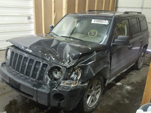 1J8FT28W98D570727 - 2008 JEEP PATRIOT SP BLACK photo 2