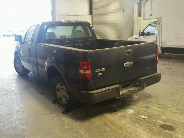 1FTRF12276NB86738 - 2006 FORD F150 BLUE photo 3