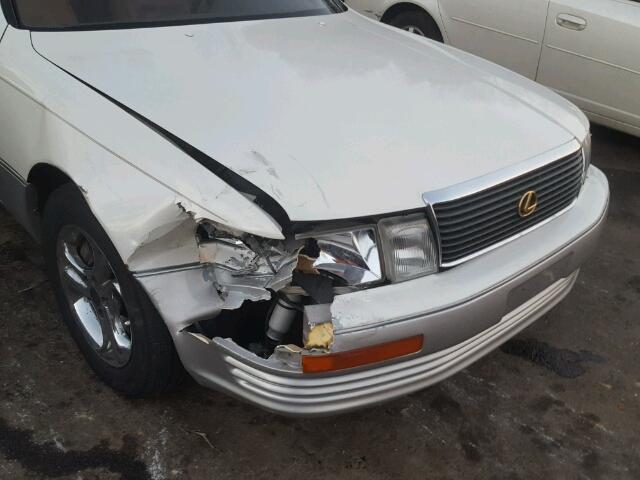 JT8UF11E1R0194405 - 1994 LEXUS LS 400 WHITE photo 9