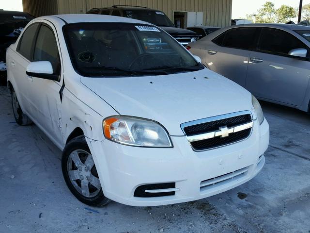 KL1TD5DE6AB084312 - 2010 CHEVROLET AVEO LS WHITE photo 1