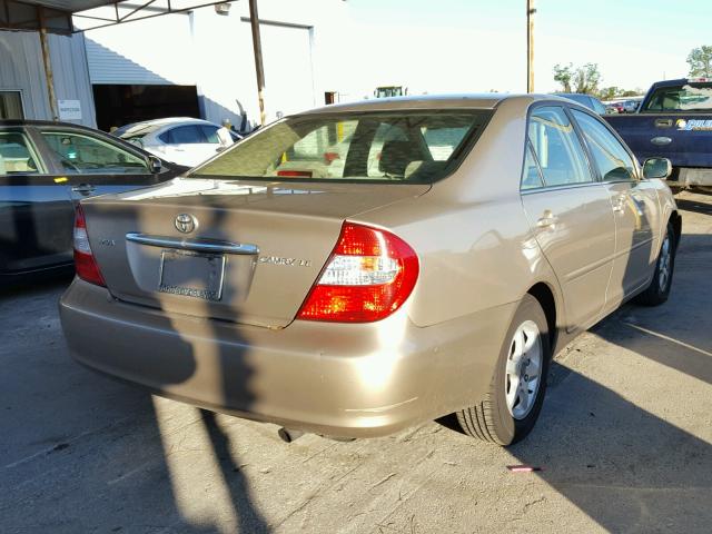 4T1BE32K83U658166 - 2003 TOYOTA CAMRY LE BEIGE photo 4