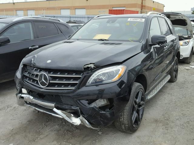 4JGDA2EB7EA324872 - 2014 MERCEDES-BENZ ML 350 BLU BLACK photo 2