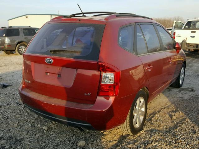 KNAFG525277121011 - 2007 KIA RONDO BASE RED photo 4