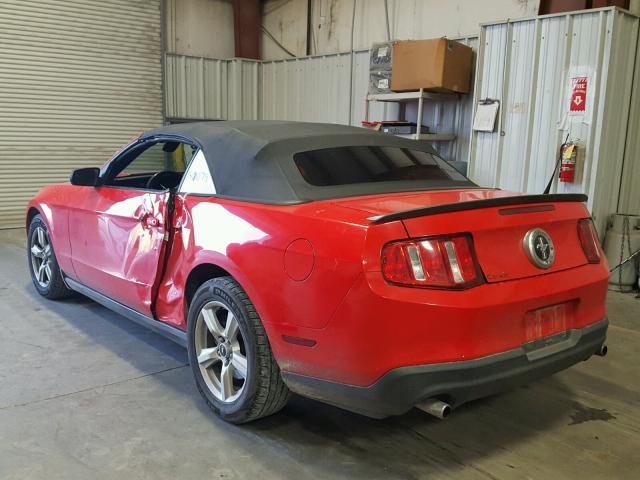 1ZVBP8EM7C5201655 - 2012 FORD MUSTANG RED photo 3