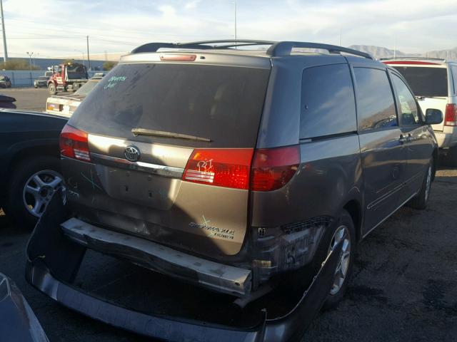 5TDZA22C04S147879 - 2004 TOYOTA SIENNA XLE CHARCOAL photo 4