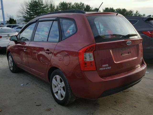 KNAFG526887157473 - 2008 KIA RONDO LX RED photo 3