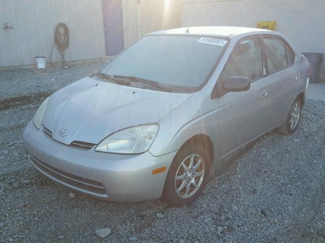 JT2BK18U220055707 - 2002 TOYOTA PRIUS SILVER photo 2