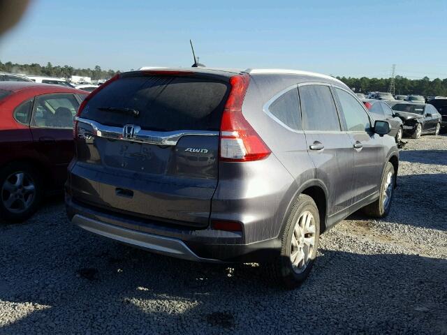 5J6RM4H7XGL079412 - 2016 HONDA CR-V EXL CHARCOAL photo 4