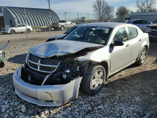 1B3LC46K38N126633 - 2008 DODGE AVENGER SE SILVER photo 2