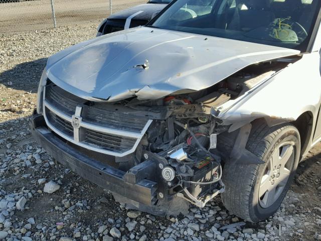 1B3LC46K38N126633 - 2008 DODGE AVENGER SE SILVER photo 9