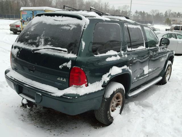 1B4HS28N5YF257346 - 2000 DODGE DURANGO GREEN photo 4