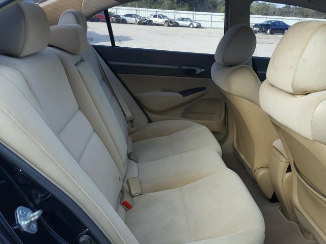 1HGFA16806L140651 - 2006 HONDA CIVIC EX 黑色 照片 6