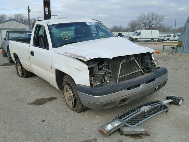 1GCEC14X13Z107598 - 2003 CHEVROLET SILVERADO WHITE photo 1