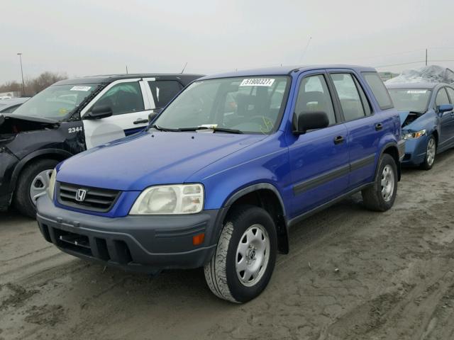 JHLRD2844YC013541 - 2000 HONDA CR-V LX BLUE photo 2