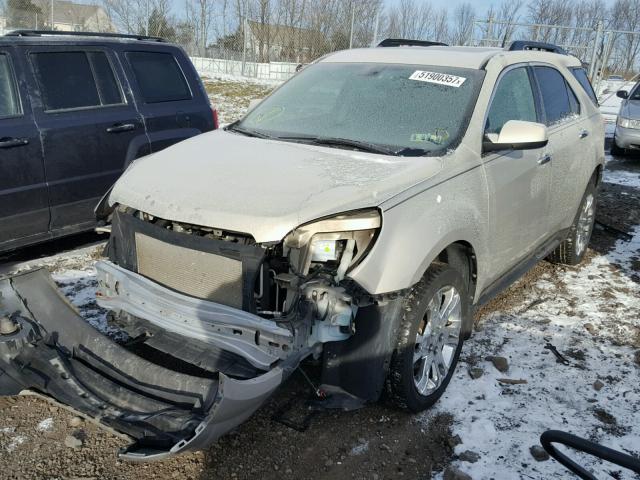 2CNFLNEC7B6464183 - 2011 CHEVROLET EQUINOX LT BEIGE photo 2