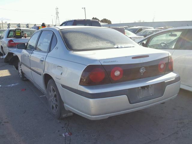 2G1WF52E239419114 - 2003 CHEVROLET IMPALA SILVER photo 3