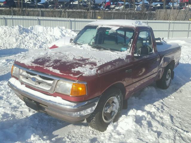 1FTCR10A6VTA87314 - 1997 FORD RANGER RED photo 2