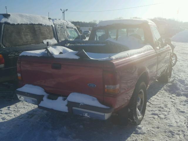 1FTCR10A6VTA87314 - 1997 FORD RANGER RED photo 4