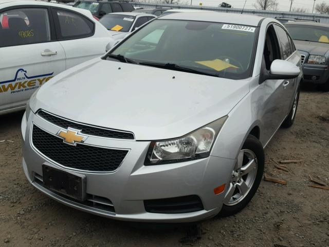 1G1PC5SB3D7222927 - 2013 CHEVROLET CRUZE LT SILVER photo 2