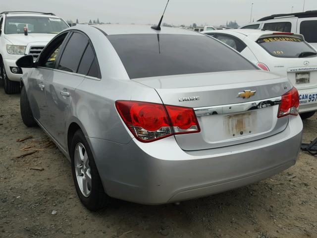 1G1PC5SB3D7222927 - 2013 CHEVROLET CRUZE LT SILVER photo 3