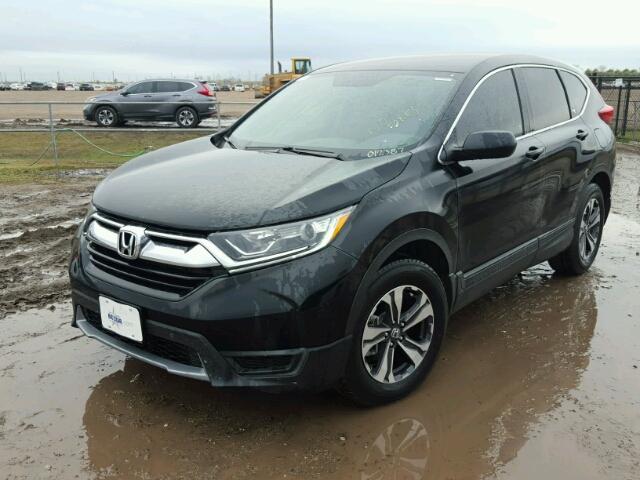 7FARW5H35HE012387 - 2017 HONDA CR-V LX BLACK photo 2