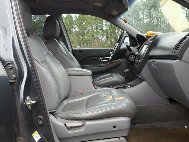 2HNYD18244H560859 - 2004 ACURA MDX GRAY photo 5