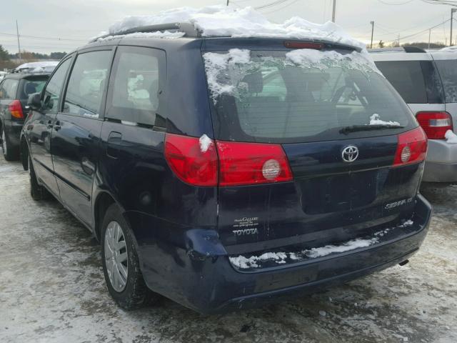 5TDZA23C96S440472 - 2006 TOYOTA SIENNA CE BLUE photo 3