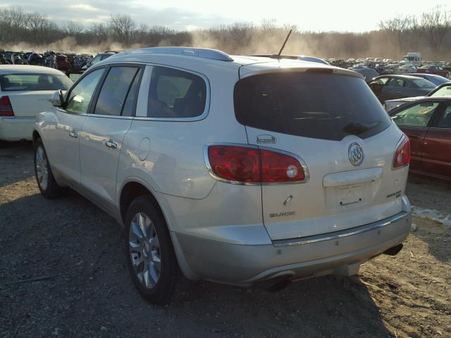 5GALVCED1AJ146125 - 2010 BUICK ENCLAVE CX WHITE photo 3