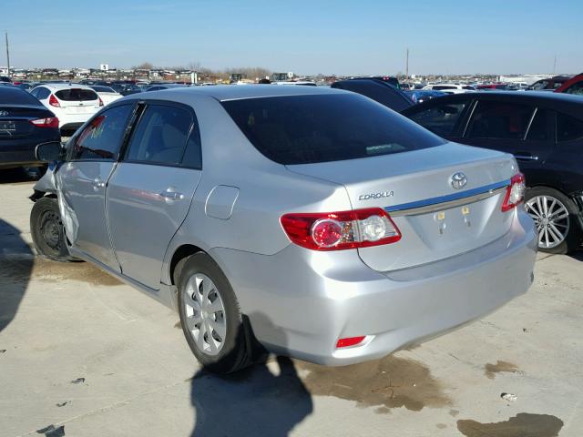 JTDBU4EE7B9154079 - 2011 TOYOTA COROLLA BA SILVER photo 3