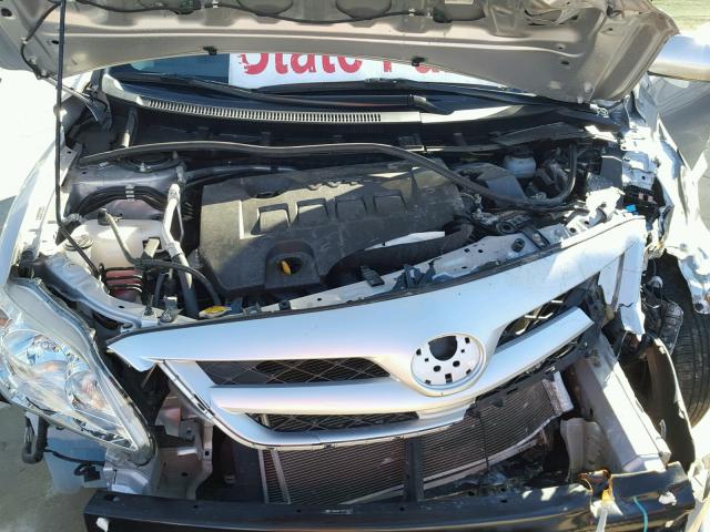 JTDBU4EE7B9154079 - 2011 TOYOTA COROLLA BA SILVER photo 7