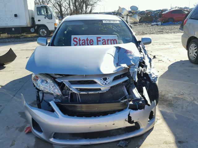 JTDBU4EE7B9154079 - 2011 TOYOTA COROLLA BA SILVER photo 9