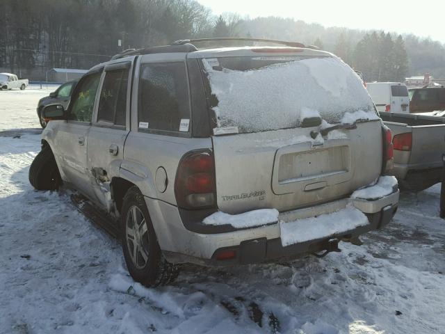 1GNDT13S352260262 - 2005 CHEVROLET TRAILBLAZE SILVER photo 3