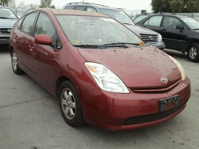 JTDKB20U653028389 - 2005 TOYOTA PRIUS RED photo 1