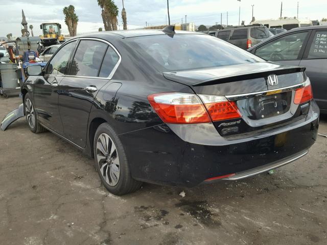 1HGCR6F33FA001946 - 2015 HONDA ACCORD HYB BLACK photo 3