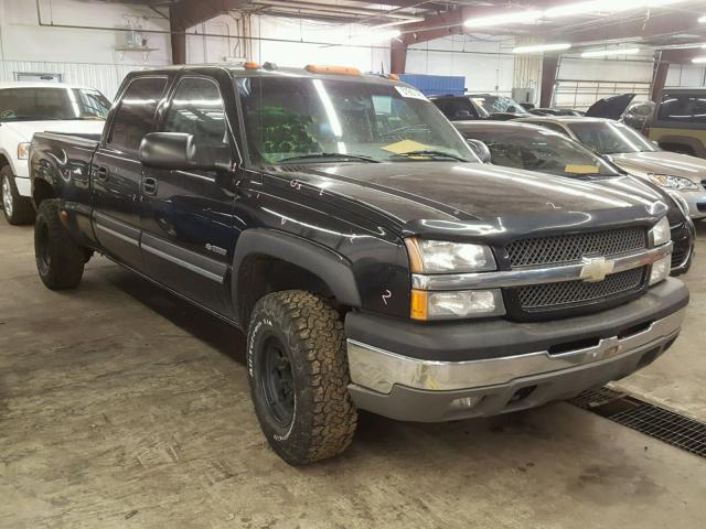 1GCGK23U84F183458 - 2004 CHEVROLET SILVERADO BLACK photo 1