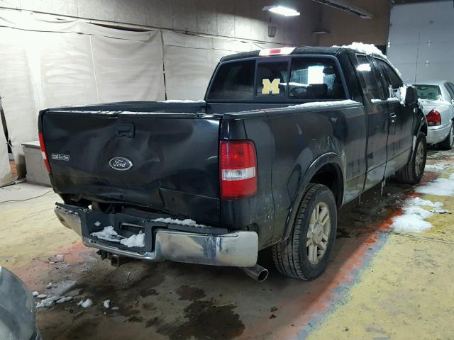 1FTPX12504NA48731 - 2004 FORD F150 BLACK photo 4