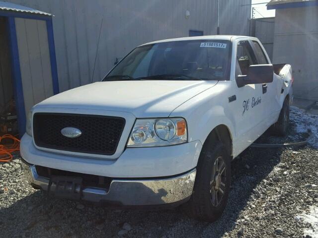 1FTPX12535FB76151 - 2005 FORD F150 WHITE photo 2