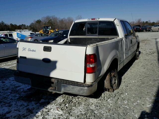 1FTPX12535FB76151 - 2005 FORD F150 WHITE photo 4