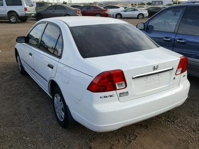 2HGES16133H529109 - 2003 HONDA CIVIC DX WHITE photo 3