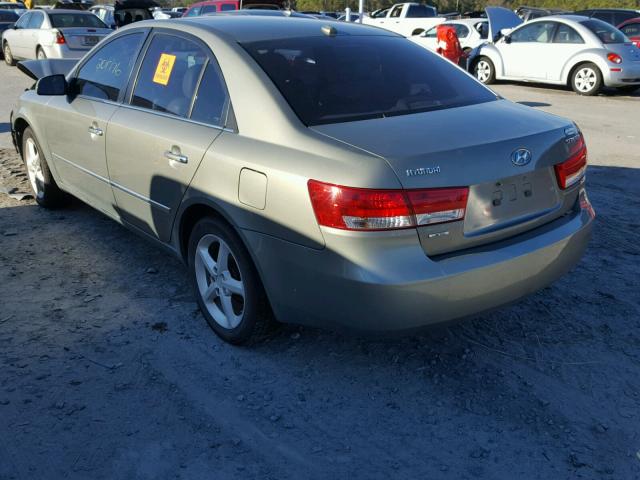 5NPEU46C58H381362 - 2008 HYUNDAI SONATA SE BEIGE photo 3