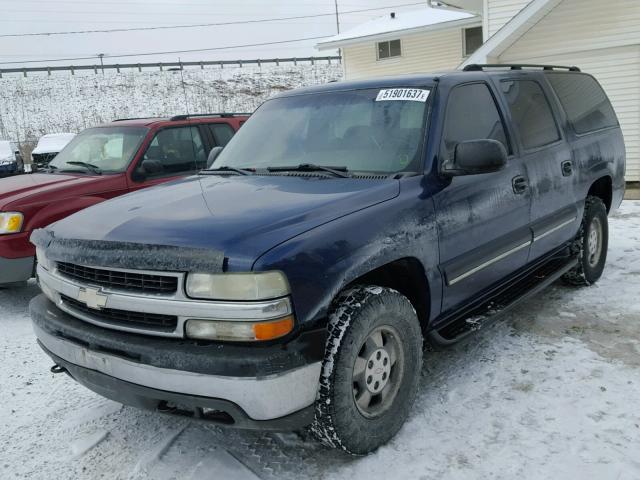 1GNFK16Z93J237849 - 2003 CHEVROLET SUBURBAN K BLUE photo 2