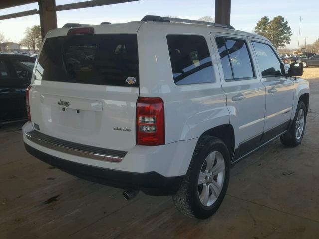 1C4NJPCB2CD667464 - 2012 JEEP PATRIOT LI WHITE photo 4