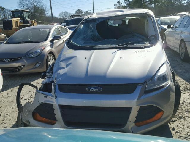 1FMCU0F78EUB70902 - 2014 FORD ESCAPE S GRAY photo 9