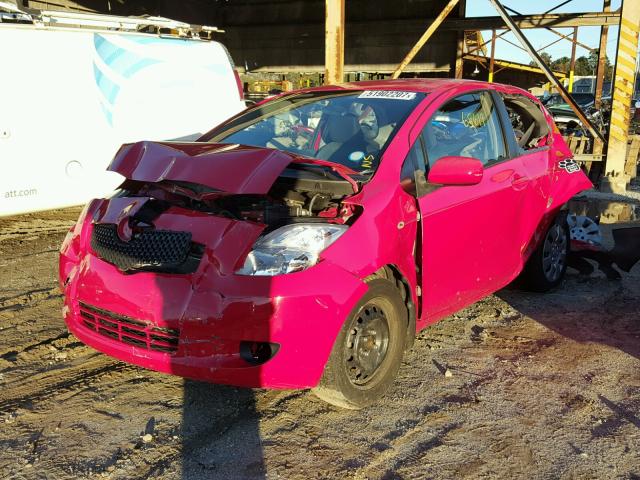 JTDJT923285171418 - 2008 TOYOTA YARIS RED photo 2