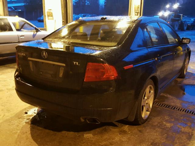 19UUA66254A072064 - 2004 ACURA TL BLACK photo 4