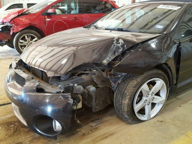 4A3AL25F77E010118 - 2007 MITSUBISHI ECLIPSE SP BLACK photo 9