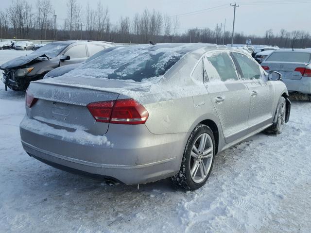 1VWCM7A36CC104415 - 2012 VOLKSWAGEN PASSAT SEL SILVER photo 4