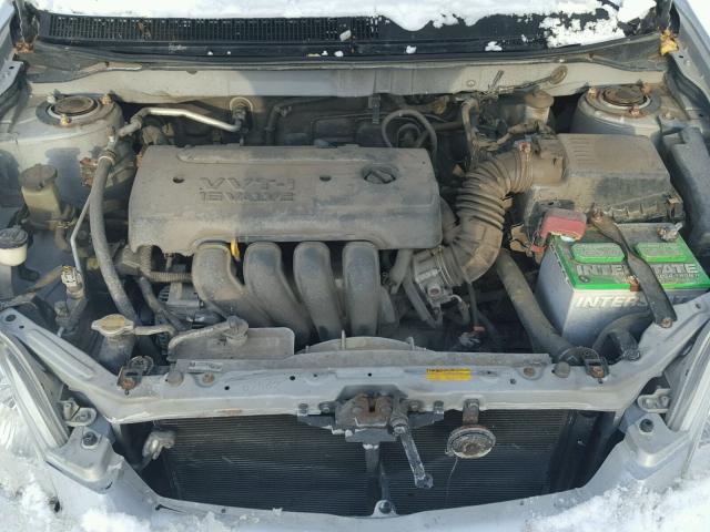 2T1KR32E48C706611 - 2008 TOYOTA COROLLA MA SILVER photo 7